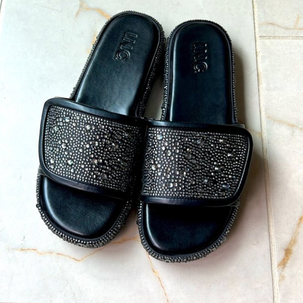 New Pewter Bling Sandals by Inc. Size 6-1/2 - NWT